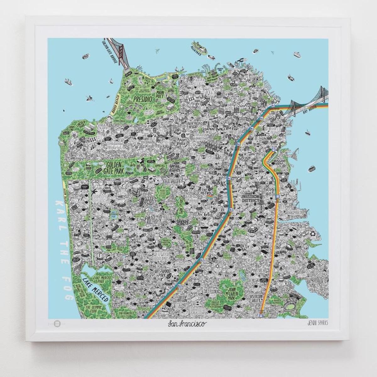 خريطة الفن في سان فرانسيسكو