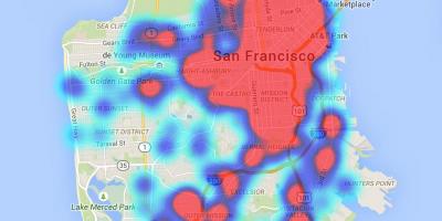 خريطة الحرارة سان فرانسيسكو