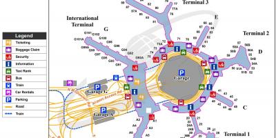 سان فران مطار خريطة