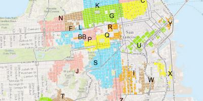 خريطة SF وقوف السيارات السكنية