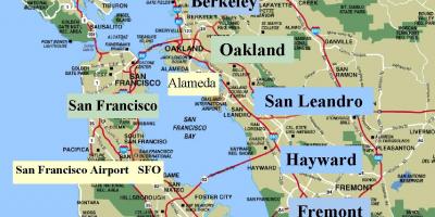 خريطة منطقة سان فرانسيسكو كاليفورنيا
