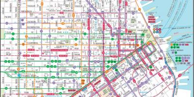 سان فرانسيسكو النقل العام الخريطة