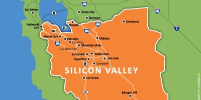 وادي السيليكون في خريطة العالم