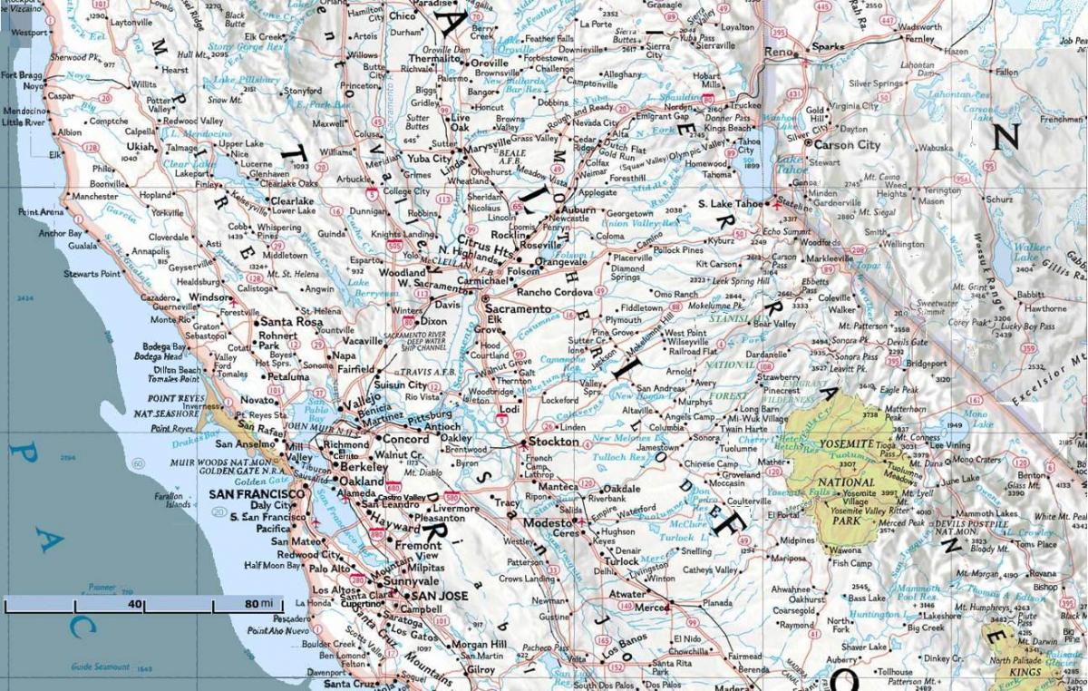 خريطة شمال سان فرانسيسكو