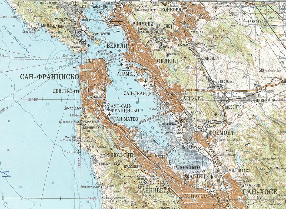 خريطة السوفياتي سان فرانسيسكو