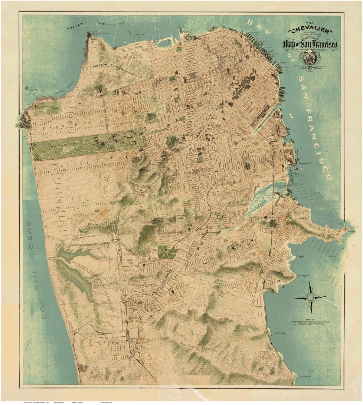 خريطة مدينة سان فرانسيسكو 