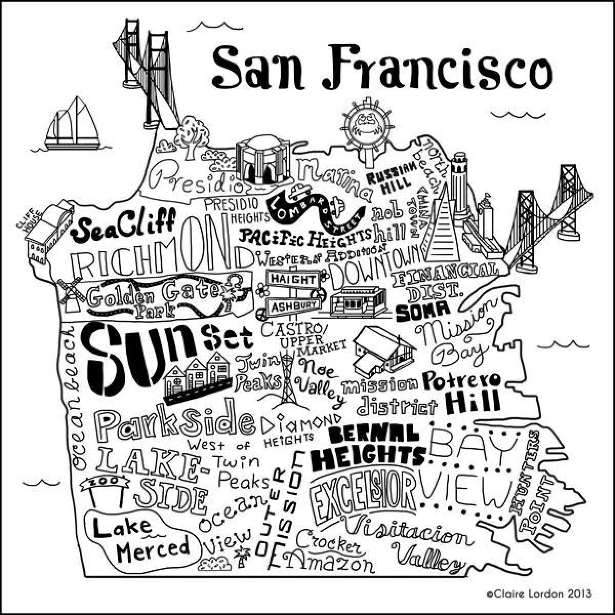 خريطة متجر سان فرانسيسكو