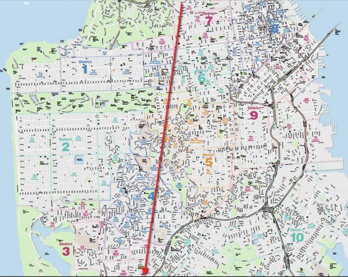 خريطة سان فرانسيسكو الضباب
