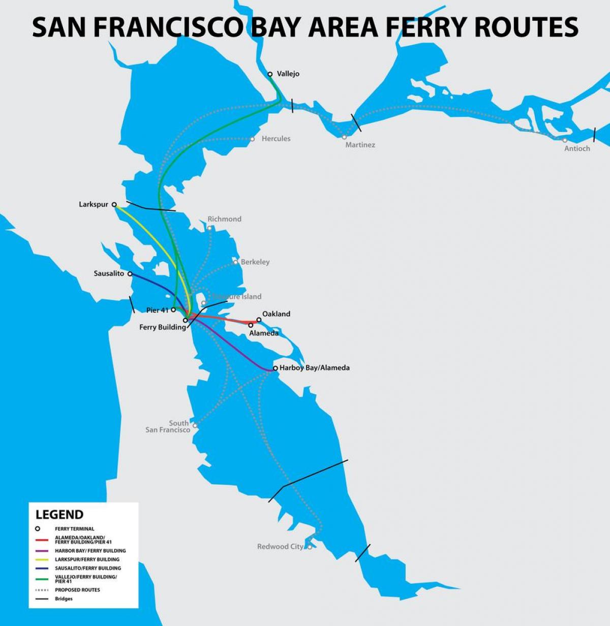 خليج سان فرانسيسكو العبارة خريطة