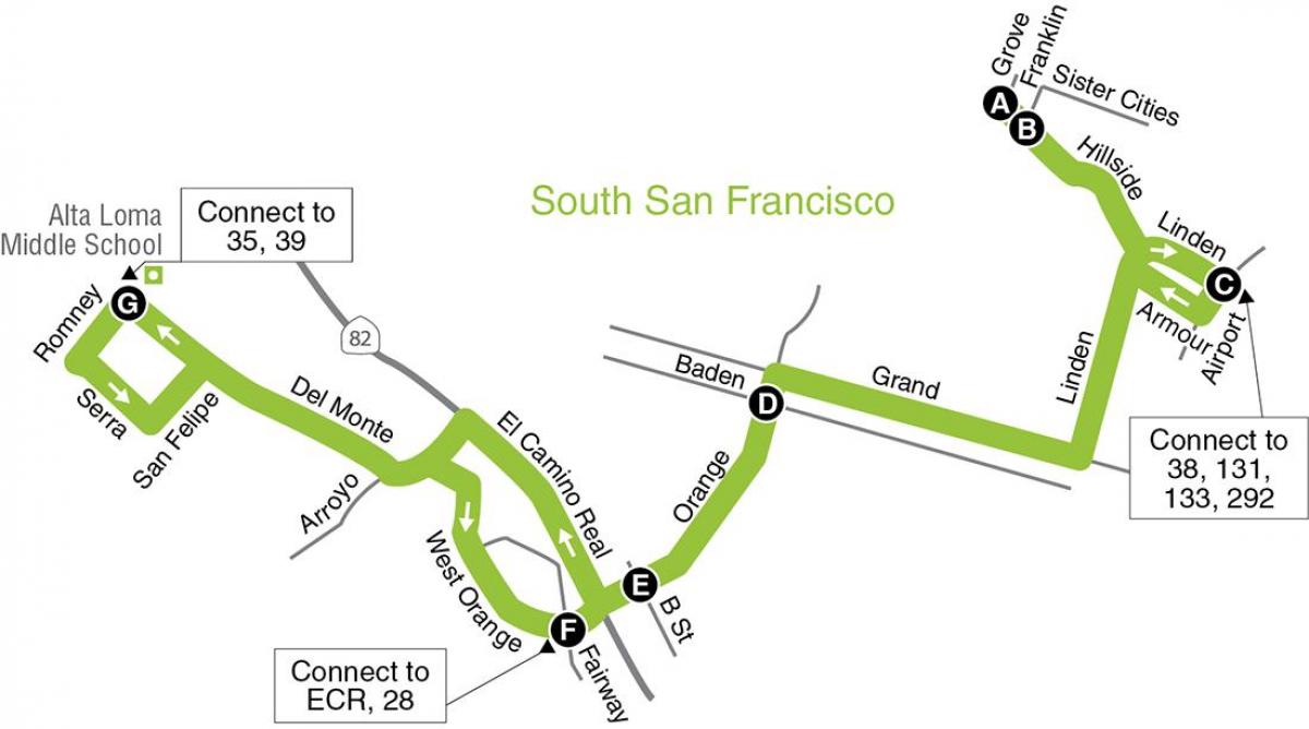 خريطة سان فرانسيسكو المدارس الابتدائية