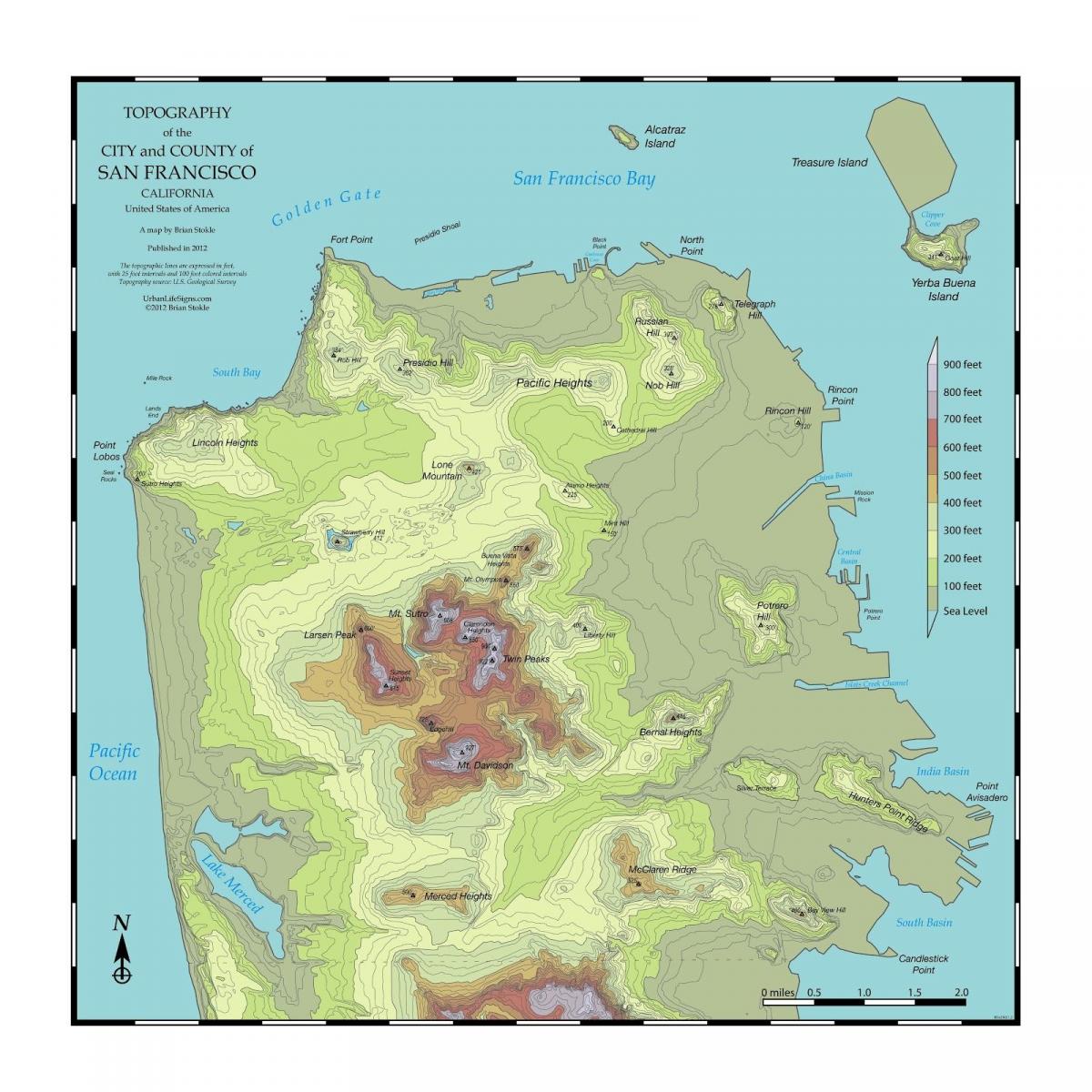 خريطة سان فرانسيسكو توبو