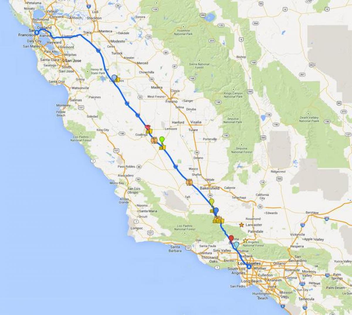 خريطة سان فرانسيسكو جولة القيادة