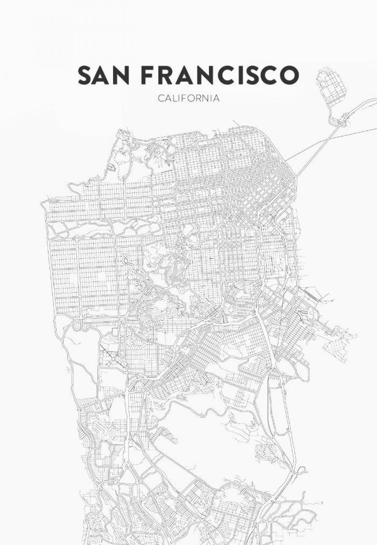 طباعة خريطة سان فرانسيسكو