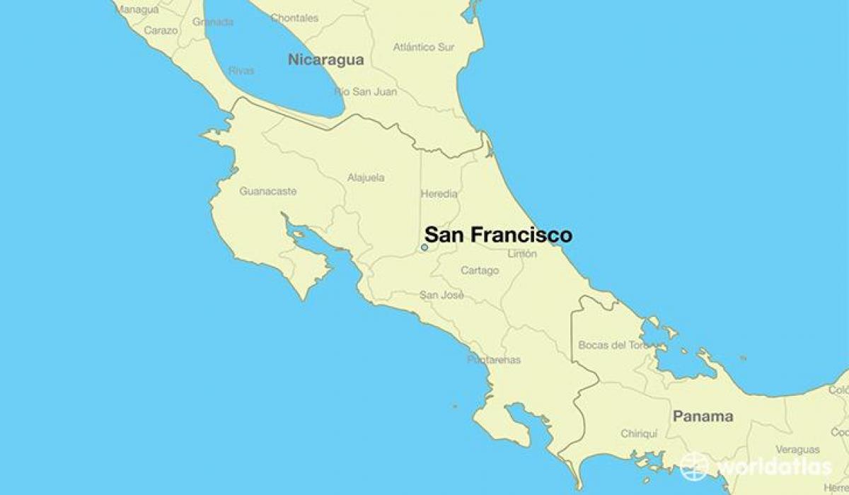 خريطة سان فرانسيسكو في العالم