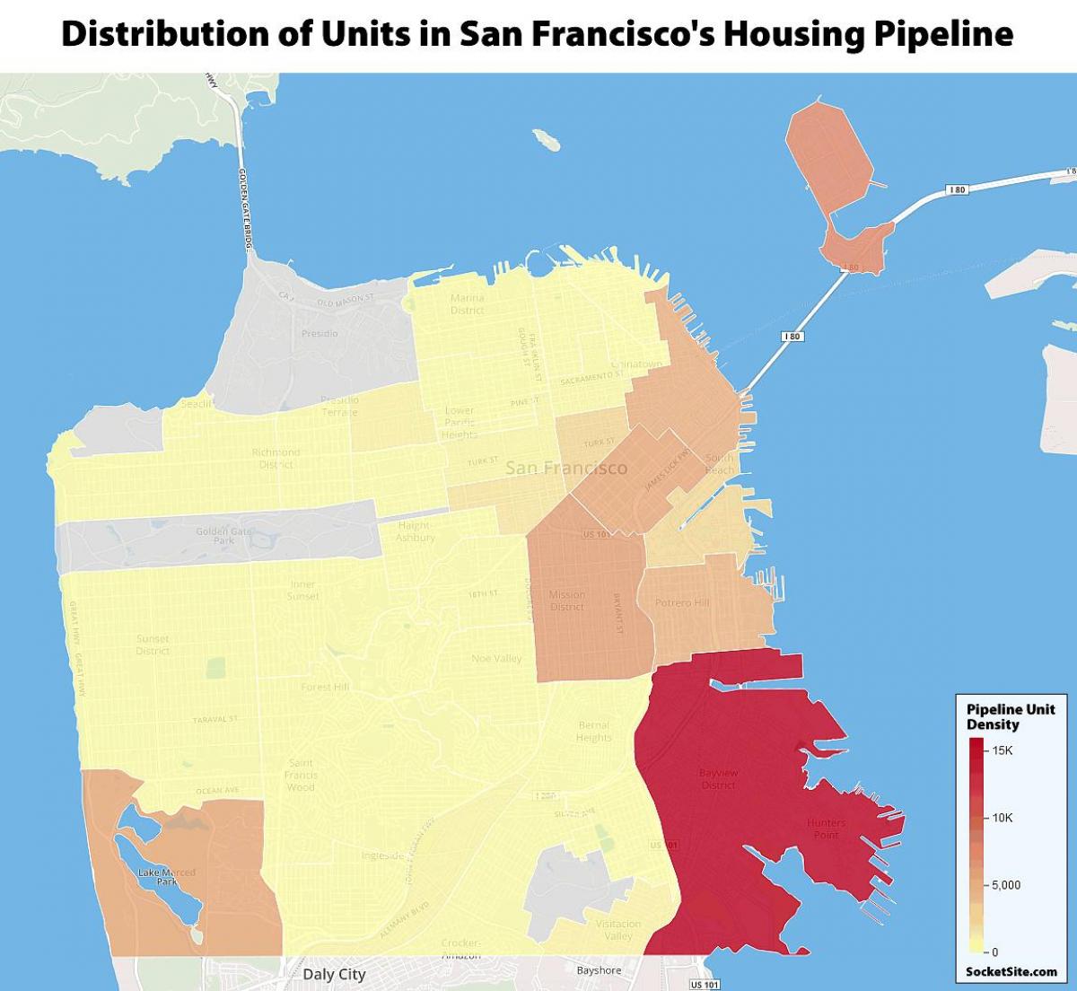 سان فرانسيسكو الإسكان العام الخريطة