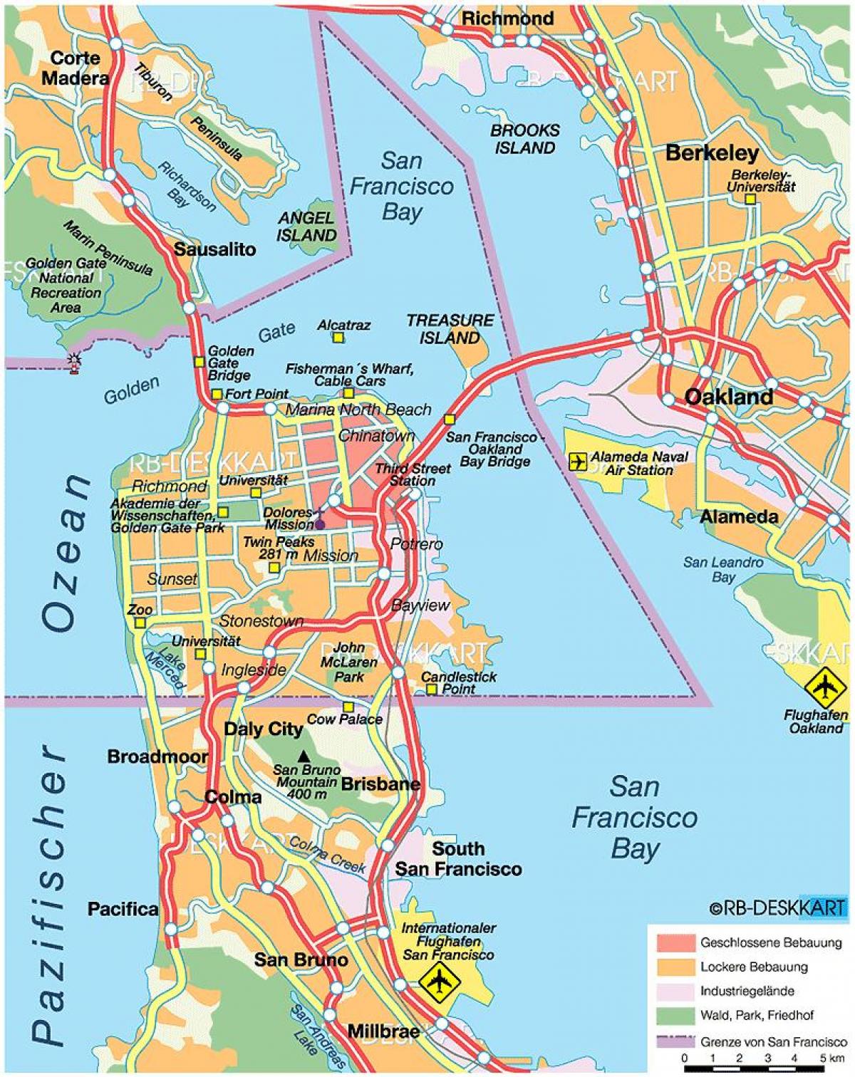 خريطة مقاطعة سان فرانسيسكو