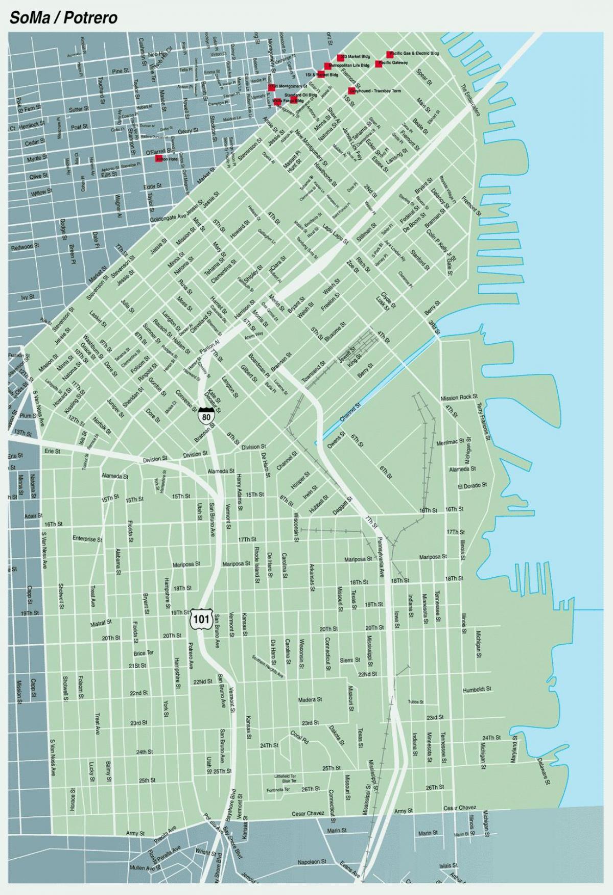 خريطة سوما سان فرانسيسكو