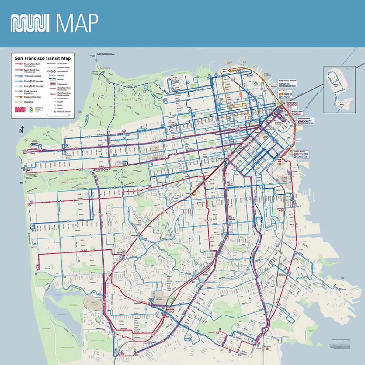 موني خريطة سان فرانسيسكو كاليفورنيا