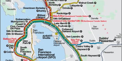 بارت خريطة SFO