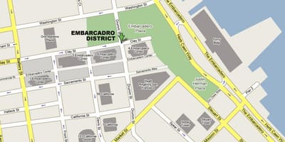 خريطة embarcadero سان فرانسيسكو