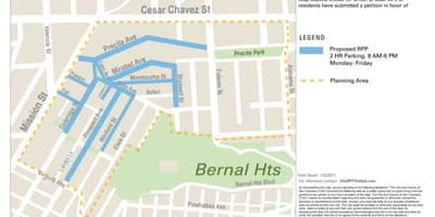 خريطة SFmta تنظيف الشوارع