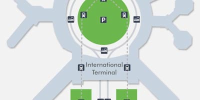 خريطة SFO المطار رقم 1