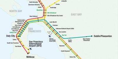 مطار سان فرانسيسكو بارت خريطة