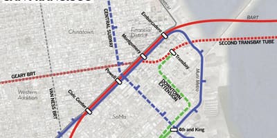 خريطة transbay terminal
