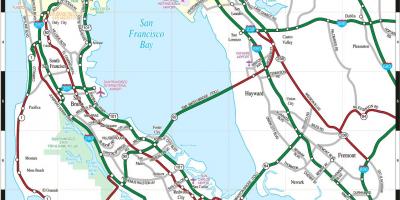 خريطة منطقة خليج سان فرانسيسكو