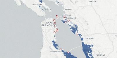 خريطة سان فرانسيسكو الفيضانات